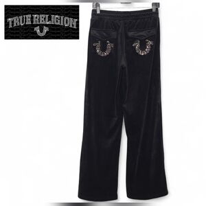 True Religion Studded Velour Pants Women's Small
